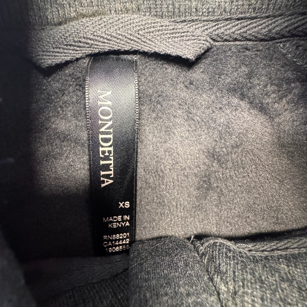 Mondetta Women Fleece Full Zip Jacket Black Charcoal XS 1906568 Luxe - Picture 8 of 11